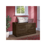 kathy ireland Home by Bush Furniture Woodland Shoe Storage Bench with Doors, 40", Ash Brown (WDS140ABR-03) Bush Business Furniture