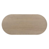 Christopher Knight Home Lancas Modern Minimalist Wooden Indoor Dining Table - Oval Top Pedestal Design - Dining Table Set for 6 - Light Ash Finish - Restaurant, Family Gatherings, Kitchen, Dining Room Christopher Knight Home