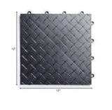 Big Floors RaceDeck Diamond Plate Design, Durable Interlocking Modular Garage Flooring Tile (48 Pack), Graphite Big Floors