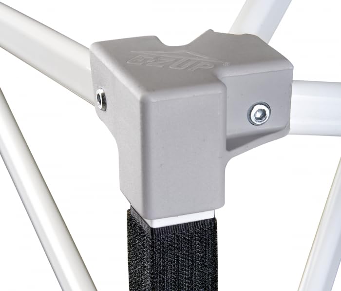 E-Z UP Envoy Outdoor Canopy Pop Up Tent, 10' x 10', Roller Bag, 4-Piece Spike Set, Recreational Grade, Royal Blue Top E-Z UP