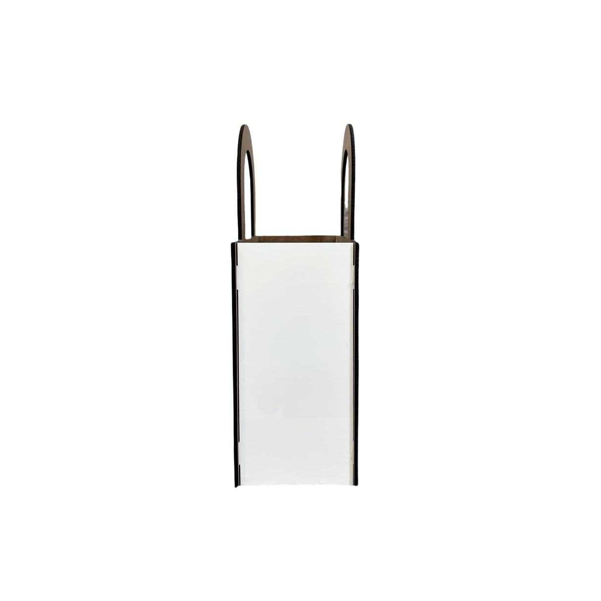 HAN SHENG Wooden Hardboard Sublimation Blanks Storage Box with Handle Handmade Creative Basket Picture Frame Ornaments for DIY Craft Home Decor HAN SHENG