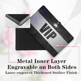 50 Pcs Metal Business Cards Blanks,Laser Engraving Blanks Aluminium,Can Engrave Any of Your Favorite Images and Text onto Metal Cards.86 x 54 mm(0.24mm Thickness) Knypeth