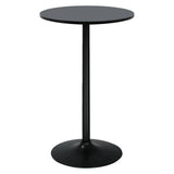 Dkelincs Bar Table 40" Height Pub Table Round Bistro Table Kitchen Dining Table Coffee Top Table for Party Outdoor Kitchen Living Room, Black Dkelincs