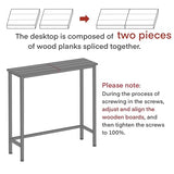 Mordchil HF Narrow Console Table, 29.5" Small Entryway Table, Thin Hallway Tables, Slim Sofa Side Tables for Hallway, Living Room, Bedroom, Foyer, Retro Brown Mordchil HF