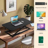 Raathionty Adjustable Height Standing Desk Converter, Keyboard Riser for Stand Up Desk Riser, Computer Keyboard Stand for Desktop, Computer Workstations for Home Office Raathionty