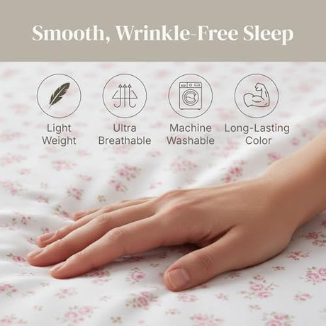 Modern Threads Silky Soft Microfiber and Wrinkle Free Sheets - Luxurious Microfiber Bed Sheets Includes Flat Sheet, Fitted Sheet with Deep Pockets, & Pillowcases Ivory, Full Modern Threads