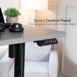 VIVO Electric Single Motor Standing Desk Frame for 41 to 74 in Table Tops, Memory Height Adjustment, Frame Only, Black, DESK-E151EB VIVO