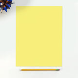 LUXPaper 8.5" x 11" Paper | Letter Size | Pastel Canary Yellow | 60lb. Text | 50 Qty LUXPaper