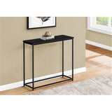 Monarch Specialties I 2250 Accent Table, Console, Entryway, Narrow, Sofa, Living Room, Bedroom, Metal, Laminate, Black, Contemporary, Modern Monarch Specialties