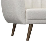 Novogratz Brittany 81.5" Futon Sofa Bed and Couch Sleeper, Ivory Boucle Novogratz