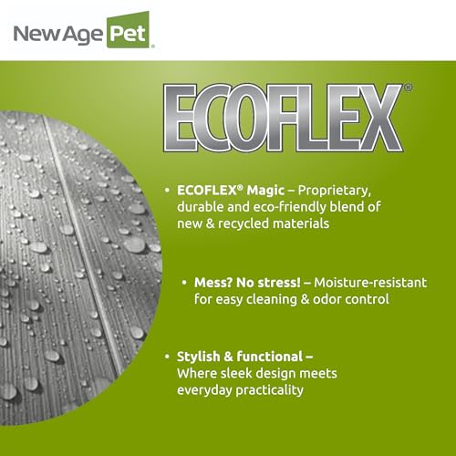 New Age Pet ECOFLEX InnPlace Dog Crate & End Table, Indoor Furniture Style Pet Kennel for Small, Medium, Large & XL Dogs, Durable Composite, Espresso Black, Large New Age Pet