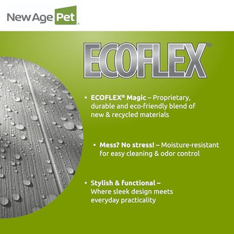 New Age Pet ECOFLEX InnPlace Dog Crate & End Table, Indoor Furniture Style Pet Kennel for Small, Medium, Large & XL Dogs, Durable Composite, Espresso Black, Large New Age Pet