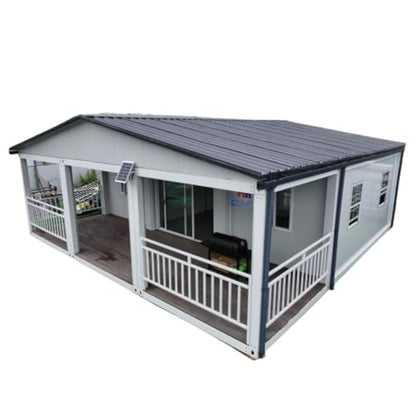 Careonic Luxury Prefab Villa – 3-Bedroom Portable Home, 2024 Edition, Multifunctional Single Layer Design for House or Office Use, Includes Living Room, Kitchen, Bathroom & Balcony - WoodArtSupply