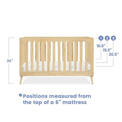 Delta Children Essex 4-in-1 Convertible Crib Greenguard Gold Certified, Natural Delta Children