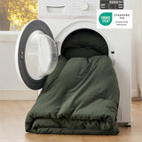 Bedsure Queen Comforter Set, Dark Green Soft Prewashed Bedding for All Seasons, 3 Pieces GentleSoft™ Bed Set, 1 Lightweight Comforter (90"x90") and 2 Pillowcases (20"x26") Bedsure