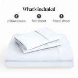 Bare Home Queen Sheet Set - 22" Deep Pockets - Luxury 1800 Ultra-Soft Microfiber Queen Bed Sheets - Double Brushed - Easy Fit - 4 Piece Set - Bedding Sheets & Pillowcases (Queen, White) Bare Home