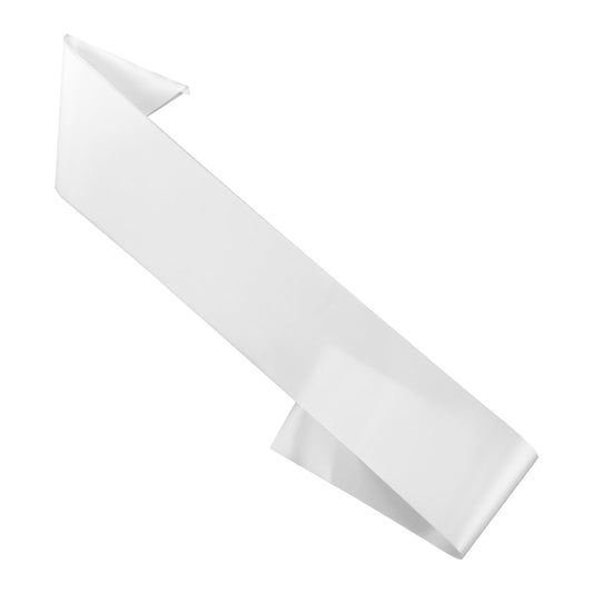 Prasacco White Blank Sash, Plain Satin Sashes Satin Sashes for Pageants Mommy Sash Birthday Sash Bride Sash for Pageants Senior Graduation Wedding Party DIY Supplies(1)