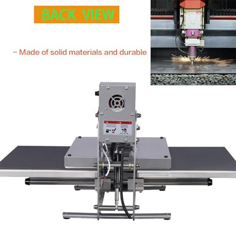 Semi-Automatic 16x24 Heat Press Machine: Auto Open Dual Platen Sublimation T-Shirt Press - Large Format 110V Heat Press with Precision Wire Tube and Teflon Coating AVGVLIJ