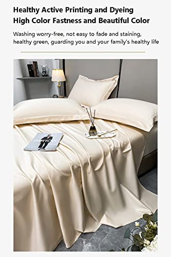TEVTEV Flat Sheet 500 TC 100% Long Staple Cotton Satin Flat Top Sheet Only Super Soft Satin Bedding Bed Sheet for Single/Twin Full/Double Queen King Bed (Color : Blue, Size : 48x74cm-19x29 x2) TEVTEV