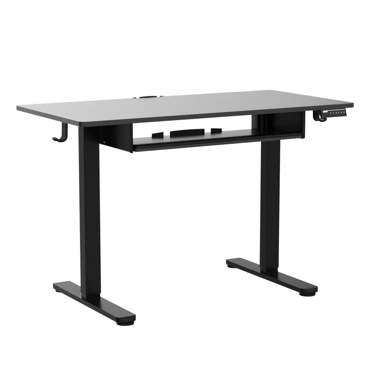 ErGear Electric Standing Desk with Full Size Keyboard Tray, Adjustable Height Sit Stand Up Desk, Home Office Desk Computer Workstation, 48x24 Inches, Black ErGear