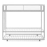 DHP Isaiah Triple Twin Metal Bunk Bed, Off White DHP