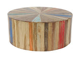 Deco 79 Reclaimed Wood Geometric Handmade Living Room Coffee, Center Table 38" x 38" x 16", Brown Deco 79