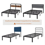 COMASACH 14 Inch King Size Bed Frame Supports up to 2000lbs, No Box Spring Needed, Platform with Heavy Sturdy Metal Steel, Easy Assembly, Under Bed Storage, Noise-Free, Non-Slip COMASACH
