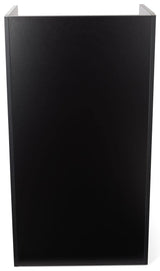 Displays2go Hostess Station, Hidden Wheels, Adjustable Shelf, Black (LCKDPHSBK) Displays2go