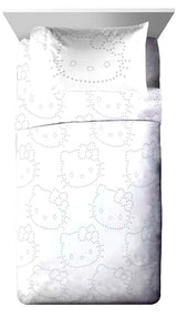 Jay Franco Hello Kitty Stars Twin Comforter Set - 5 Piece Bedding Includes Sheet Set & Pillow Covers - Super Soft Zodiac Black & Gold Bedding Jay Franco