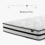 Signature Design by Ashley Full Size Chime 10 Inch Medium Firm Hybrid Mattress with Cooling Gel Memory Foam for Pressure Relief, Fiberglass Free, Mattress In A Box Signature Design by Ashley