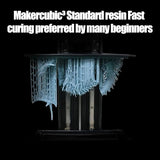 MakerCubic3 Fast ABS-Like 3D Printer Resin. 405nm Band Curing, Non-Brittle High Precision 3D Printing Liquid ABS-Like Photopolymer, Resin for LCD DLP 3D Printing(500g) (Grizzly) MakerCubic³