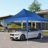 COBIZI 10x20 Pop Up Canopy Tent with Sidewalls,Party Tent Outdoor Gazebos, Waterproof & UV50+,3 Adjustable Heights,Higher Frame Design - Extra Tall for Parties Backyard,Weddings,Markets, Blue COBIZI