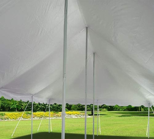 TentandTable 20' x 40' Premium Canopy Tent, White, Outdoor Pole Tent, 80-160 Person Capacity for Parties, Weddings, Events, Commercial and Residential Use, Large Heavy Duty Vinyl Canopy Tents TentandTable