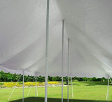TentandTable 20' x 40' Premium Canopy Tent, White, Outdoor Pole Tent, 80-160 Person Capacity for Parties, Weddings, Events, Commercial and Residential Use, Large Heavy Duty Vinyl Canopy Tents TentandTable