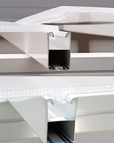 Palram HG9324 Feria Patio Cover, 10' x 24', White Palram