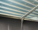 Palram - Canopia Rubicon 8 Ft. x 20 Ft. Shed DIY Storage with Polycarbonate and Aluminum Shed, Organization, Low-Maintenance Outdoor, Garden, Backyard, Utility Building with Skylight(Gray) CANOPIA