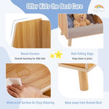 Costzon 2-in-1 Kids Toy Organizer and Bookshelf with 5 Cubbies and Solid Legs Costzon