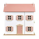 Mentari Clover Large Wooden Dollhouse - A Magical Playtime Palace with Swing-Open Panels - Elevating Playtime with Engaging Design, Interactive Features, and Limitless Pretend Play - Age 3Y and Up Mentari