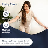 Queen Size 4 Piece Sheet Set - Comfy Breathable & Cooling Bed Sheets Set - Hotel Luxury Bedding for Women, Men, Kids, Teens, Boys & Girls - Deep Pockets, Soft and Wrinkle Free - Oeko-Tex - Navy Blue CGK Unlimited