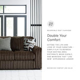 Signature Design by Ashley Maitelynn Contemporary Sofa with Accent Pillows, Reversible Cushions and Sloped Arms, Light Gray Signature Design by Ashley