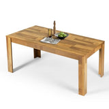 STHOUYN 71" 6ft Kitchen Dining Room Table for 6 8, Large Farmhouse Dinner Table, Wood Rectangular Long Table for Big Family, Waterproof & Scratch Resistant, Conference Table (Brown) STHOUYN