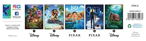 Ceaco - 5 in 1 Multipack – Disney Movie Posters – Encanto, Moana, Luca, Soul & Raya and The Last Dragon - (2) 300 Piece, (2) 500 Piece, (1) 750 Piece Jigsaw Puzzles Ceaco