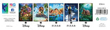 Ceaco - 5 in 1 Multipack – Disney Movie Posters – Encanto, Moana, Luca, Soul & Raya and The Last Dragon - (2) 300 Piece, (2) 500 Piece, (1) 750 Piece Jigsaw Puzzles Ceaco