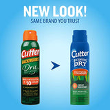 Cutter Backwoods Dry Insect Repellent, Mosquito Repellent, 25% DEET, Sweat Resistent, 4 Ounce (Aerosol Spray) Cutter