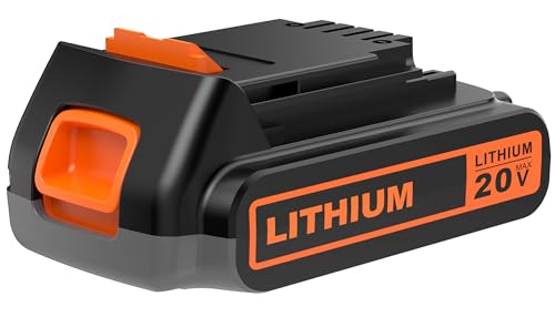 BULL-TECH 20 Volt MAX 2.0Ah Lithium Black and Decker 20V Battery,Compatible with All Power 20V Black and Decker Power+ Tools BULL-TECH