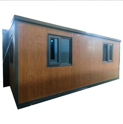 Expo Groups Portable 19x20 Ft Expandable Prefabricated Home 3+ bedrooms – Ideal for Hotels, Offices, Guard Houses, Shops, Villas, Complete Restroom, Pre-Wired (30FT) - WoodArtSupply