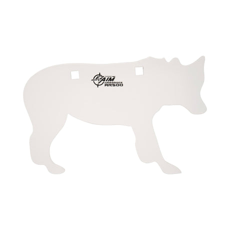 Allen Company EZ Aim® AR500 Coyote Steel Shooting Gong Target, 6 lbs., White Allen Company
