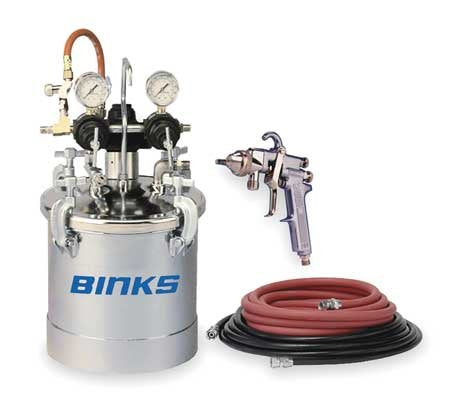 BINKS Pressure Tank Outfit, 2.8 G 98C-357 - WoodArtSupply