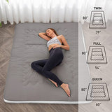 Dr.Futon Japanese Floor Futon Mattress Extra Thick Folding Roll Up Bed Topper Mat for Guest,Lounger and Tavel Dr.Futon