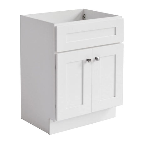 Design House Brookings 30 Inch Bathroom Vanity, Ready to Assemble, Solid Wood, Sherwin Williams® White, 586941 Design House